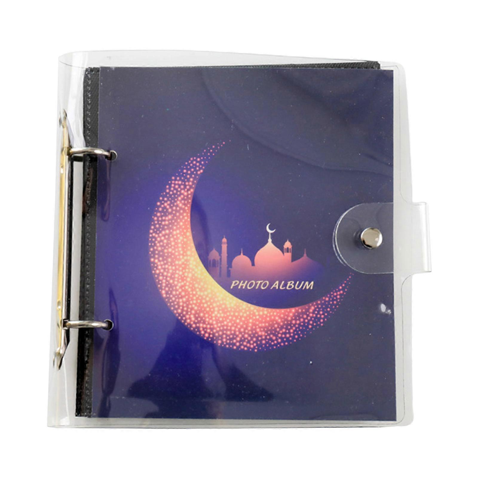 6 Inch 50 Pockets Photo Album Moon Loose Leaf Picture Storage Scrapbooking for C