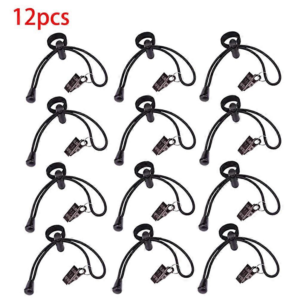 12x Photography Backdrop Side Clips Background Cloth Clamps 20cm Adjustable