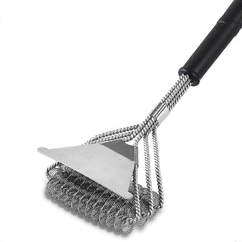 3 in 1 Grill Cleaning Brush with Scraper