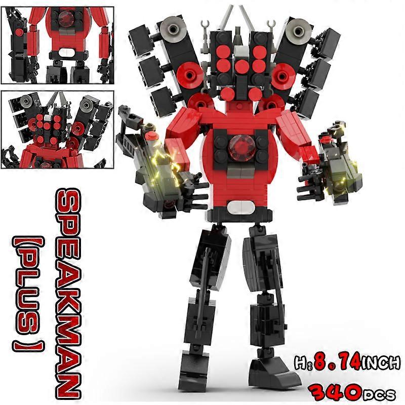 Moc Toalett Actionfigurer Byggnad Block, Camerman Titan Speakerman Surveillance Man TVMan Pojkar Tegelstenar Leksaker För Barn Gåva