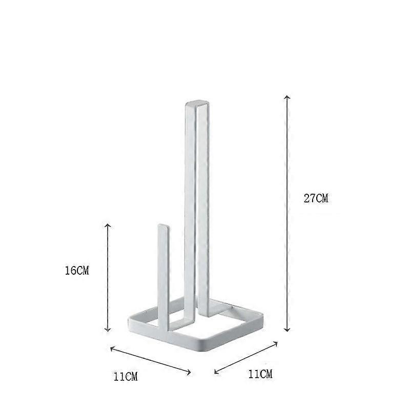 Removeable Towel Rack Convenient Paper Storage Dining Room Free Standing Practical Holderswhite