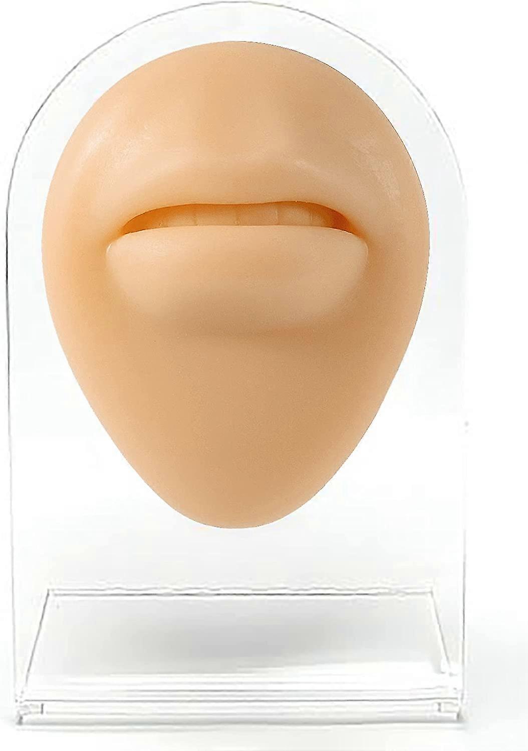 Acupuncture mannequin simulation jewelry display teaching tool (mouth) soft silicone flexible model
