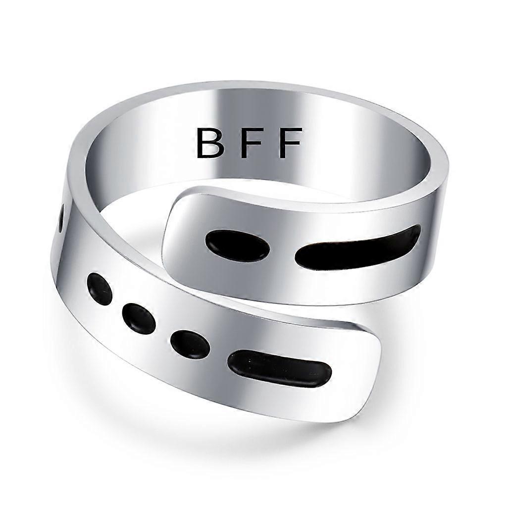 Morse Code Ring Stainless Steel Engraved Ring Inspirational Anniversary Gift
