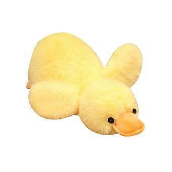 Cute Explosives Hair White Ducks Doll Toy Yellow Ducks Doll Sleeping Soothing Big Gooses Doll Pillow Day Gift Female