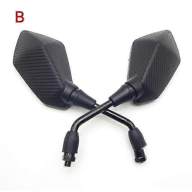 Qx Carbon Fibre Pattern Universal 10mm Motocycle Mirror Moto Rearview Side Mirror For Ktm 125 200 390 690 Duke Rc8 Rc390 Rc690 1190