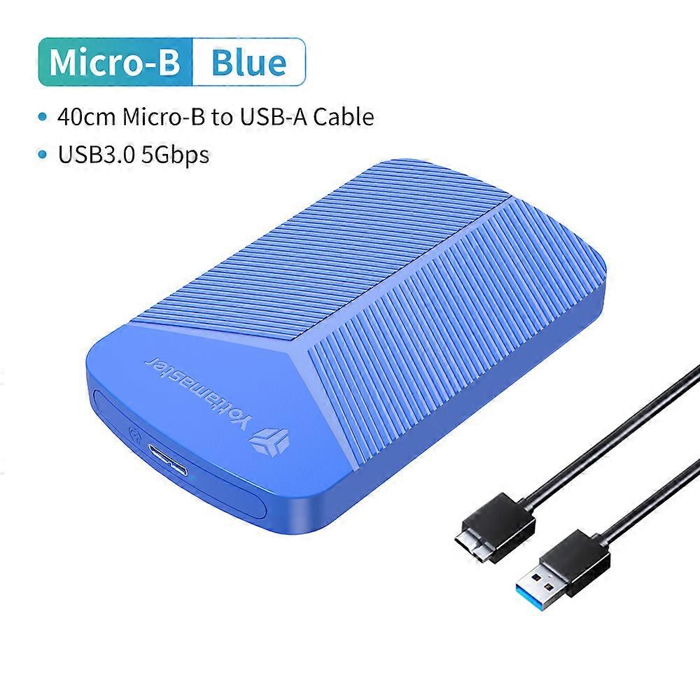 Yottamaster 2.5inch HDD Enclosure SATA to USB 3.0 Adapter Hard Disk Case 6Gbps UASP Hard Drive Enclosure for Windows Mac Linux