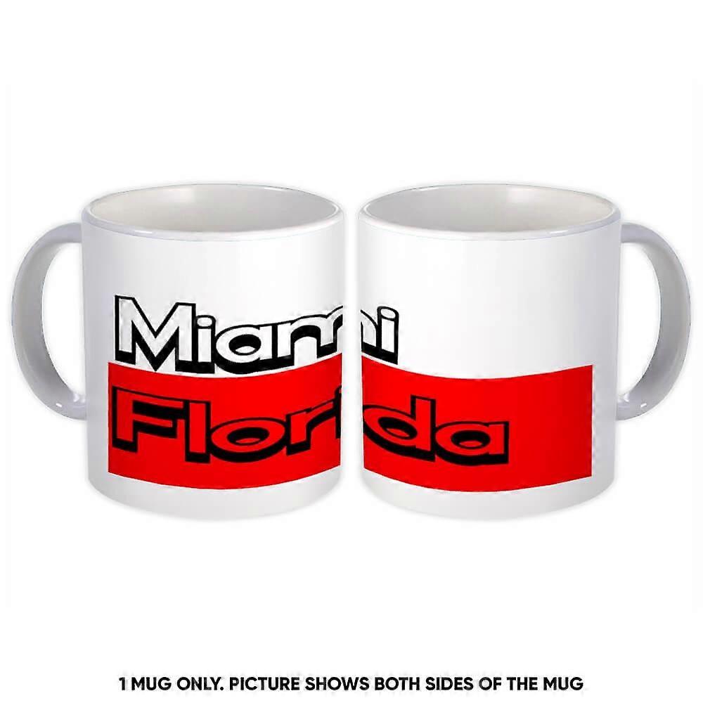 Cană cadou: Miami Florida Rectangle