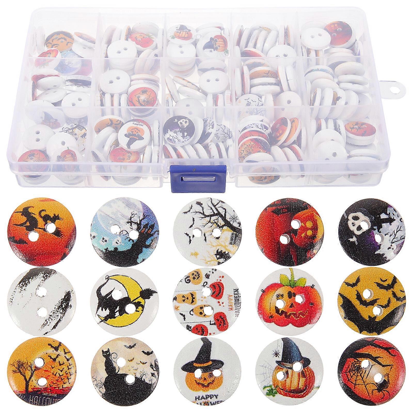 1 Box Wooden Buttons Buttons For Crafts Decorative Buttons Diy Sewing Cute Buttons