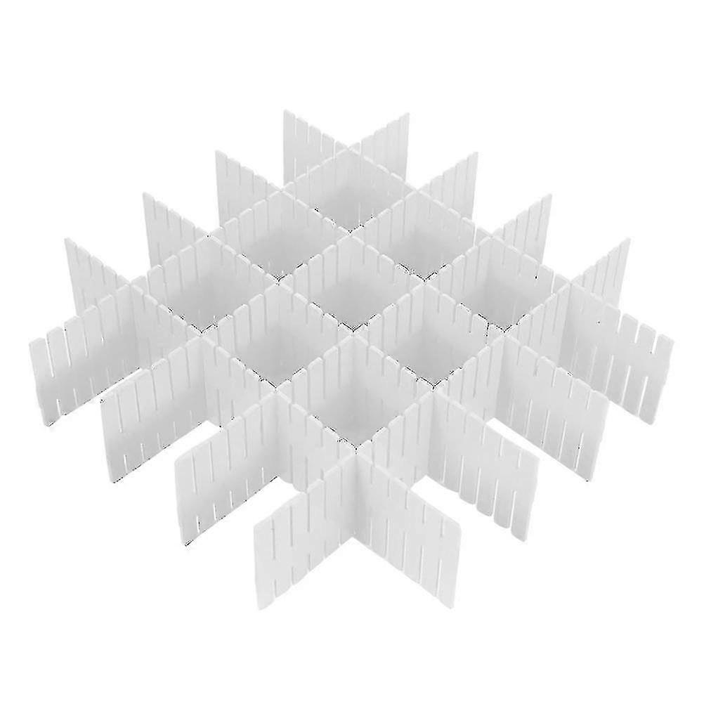 8pcs Plastic Drawer Dividers, Adjustable Drawer Storage Organizer