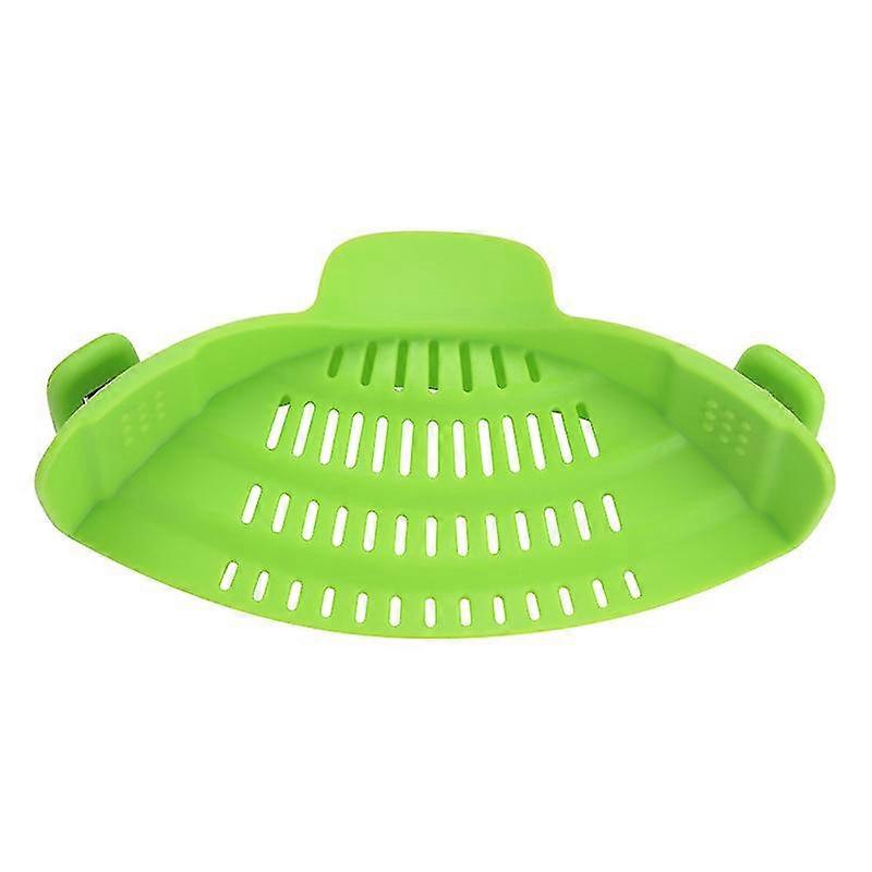Noodle Strainer, Kitchen Drainer Silicone Pot Side Vegetable Drainer