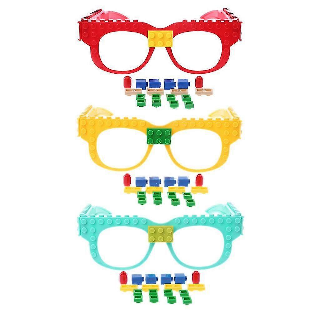 Glasses Blocks Baseplate Diy Toy Glasses Frame Brick Compatibl