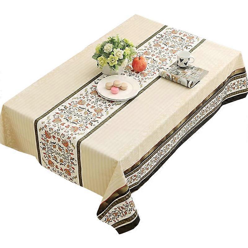 Rectangular Tablecloth Waterproof Oil Proof Dining Table Antiskid Household Tablecloth