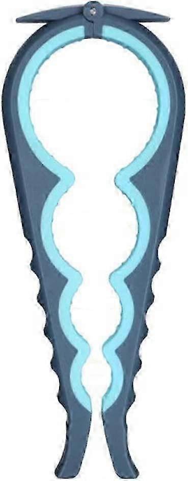 Jar Opener Bottle Opener and Ring Pull Can Opener for Weak Hands, Elderly, Arthritis and Anyone with Low Strength (Blue)