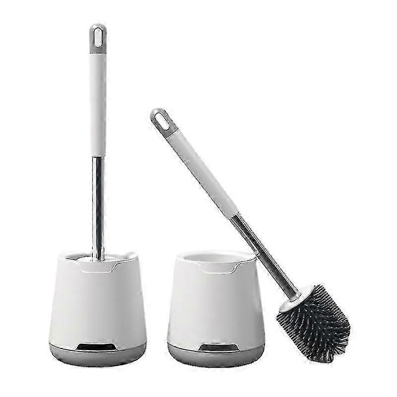便器クリーニングブラシとホルダーセット:バスルームの収納と整理、ディープクリーニングトイレ用