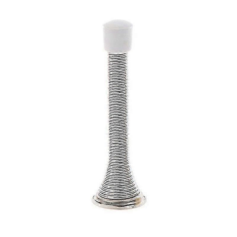 Door Spring Stopper, Sturdy And Durable Skirting Board Spring Stop Not Easy To Deform(4pcs, Silver)