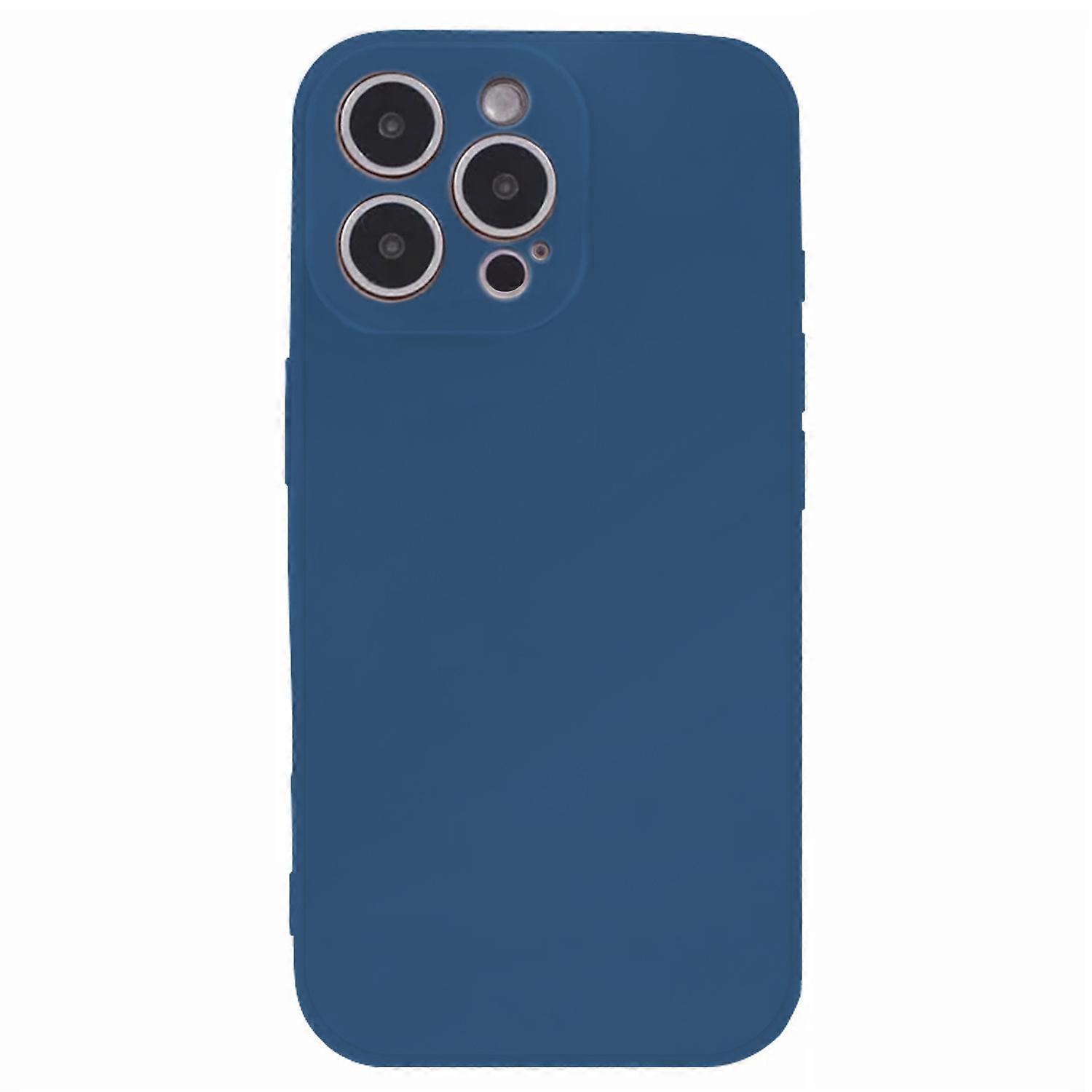 KALEBOL KLB-TPU003 For iPhone 15 Pro Case Anti-Scratch Solid Color TPU Phone Cover - Blue