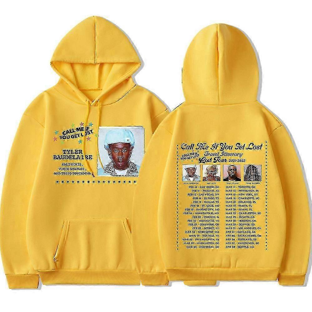 Zadzwoń do mnie, jeśli się zgubisz Bluza z kapturem Hip Hop Tyler The Creator Pri Bluza z kapturem Mężczyźni Kobiety Koszula Top