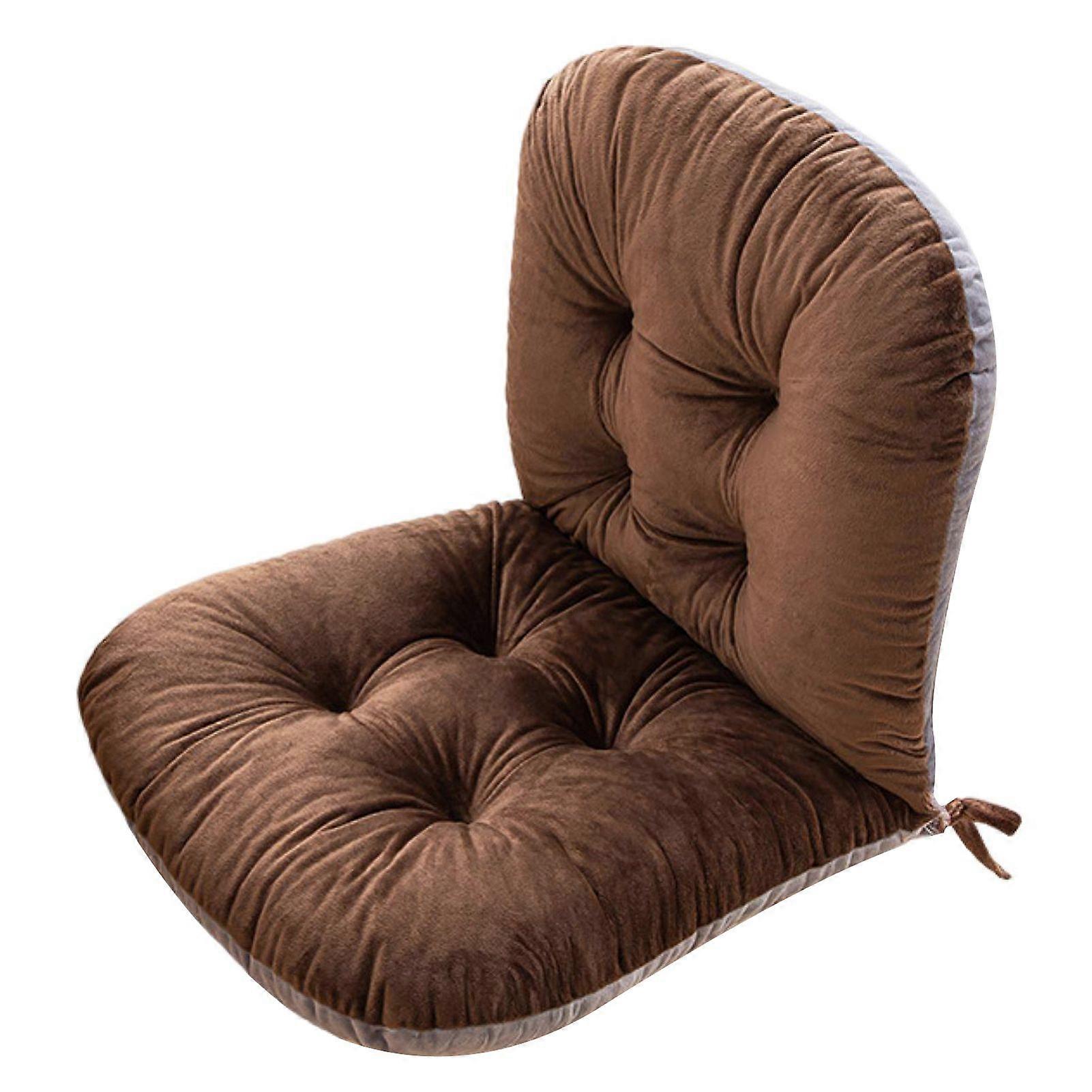 Winter Desk Chair Cushion with Fixing Strap for Anti-slip Thickened Good Elasticity And Softness Keep Warm Office Chair Seat Cushion Rocking Chair Com