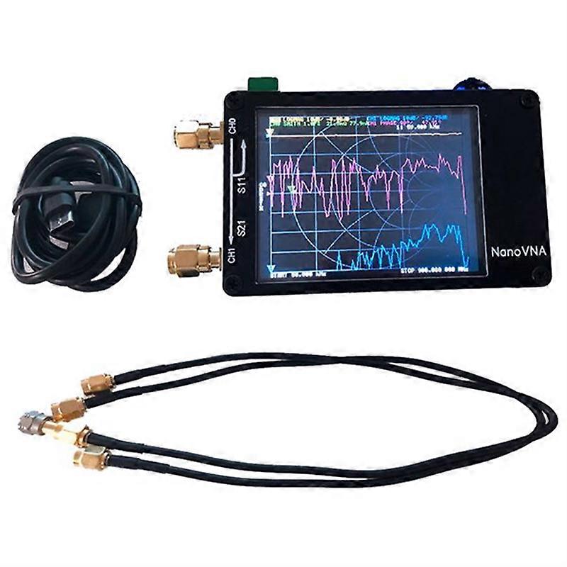 VNA 2.8 Inch LCD HF VHF UHF UV Vector Network Analyzer 50KHz - 900MHz Antenna Analyzer Built-in Ba