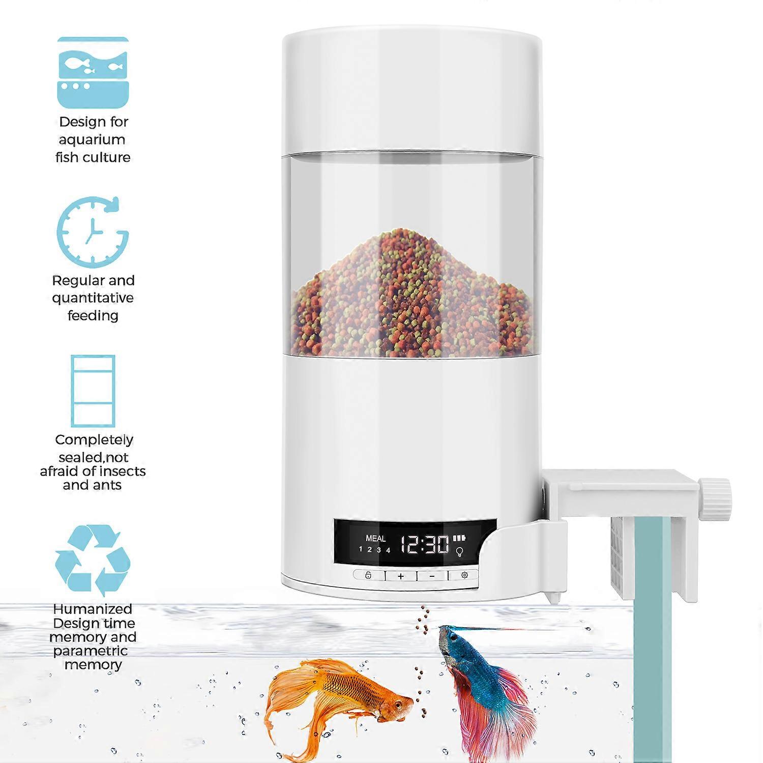 Automatic Fish Feeder - Timer & USB Powered - 500ml Capacity