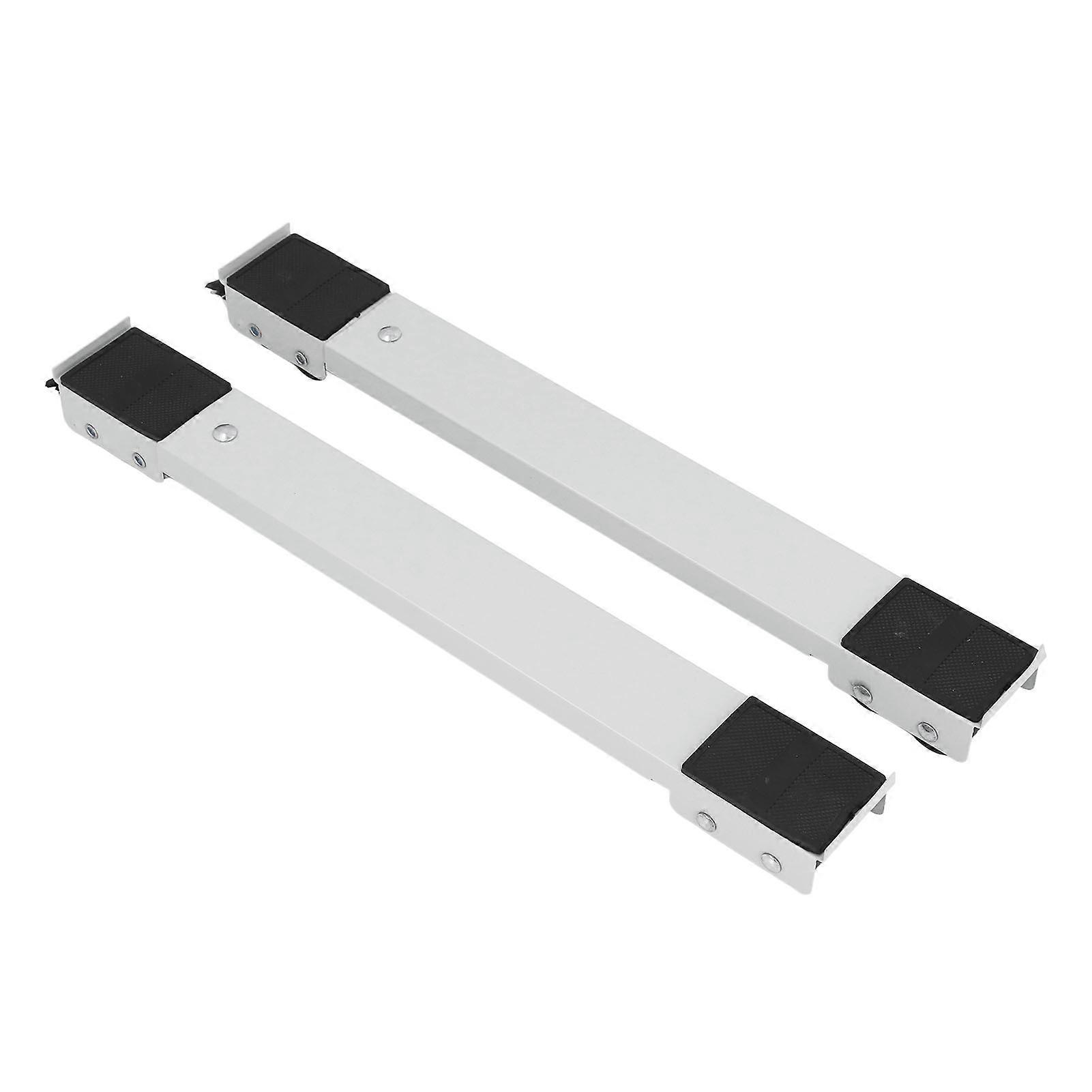 2Pcs Appliance Rollers Refrigerator Universal Heavy Duty Extendable Mobile Washing Machine Base Rustproof Bracket