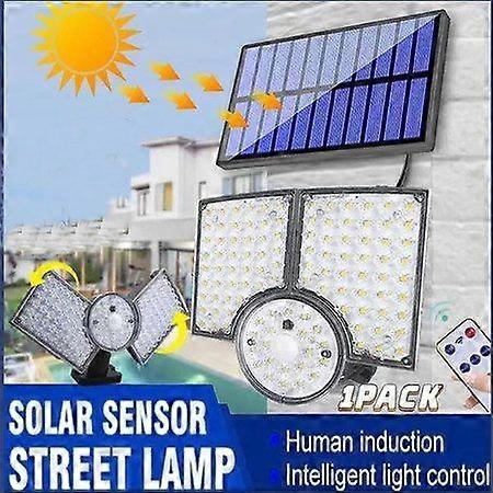112 LED Solar Motion Sensor Light - Waterproof Outdoor Security Lamp