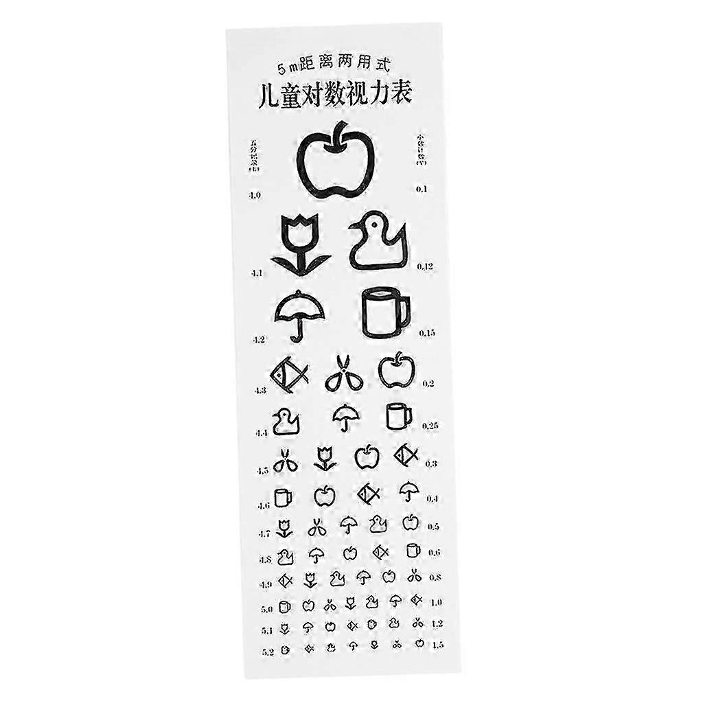 Children Kids Eye Chart Non-reflective Visual Testing Chart For Hospital School
