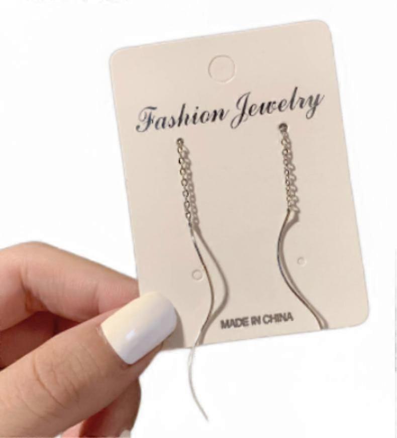 (Hoop Silver Stud Earrings