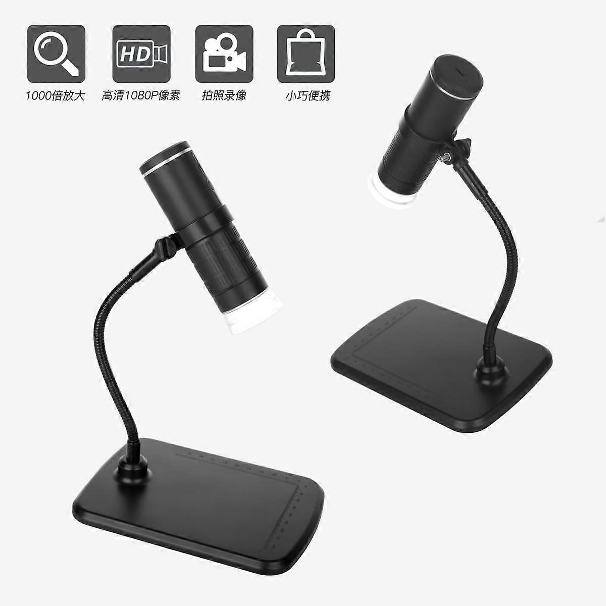 3-in-1-Digitalmikroskop 1000-fache Vergrößerung HD-1080p-Handy-Mikroskop mit Typ-C + Android + Computer 3-in-1-Kabel