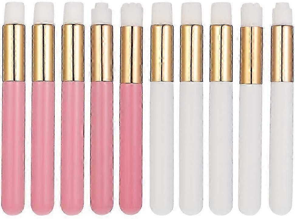 10 Pieces Lash Shampoo Brushes, Nose Pore Deep Cleaning Brushes, Peel Off Blackhead Brush Remover Tool, Facial Cleansing Brushes, Eyelash Extensions C