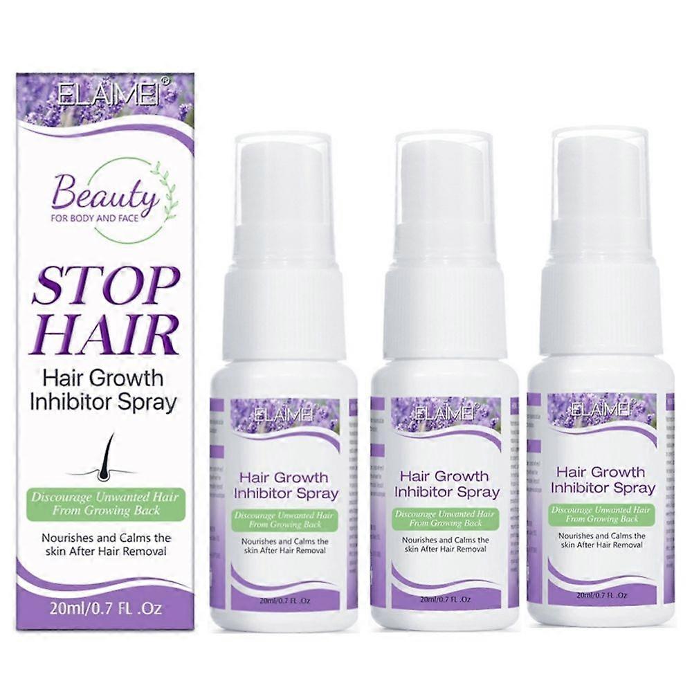 3x毛の取り外しのスプレーの毛の成長の抑制剤のスプレーの痛みのない毛の減少は永久に毛の成長の皮の絹のような滑らかを禁じます