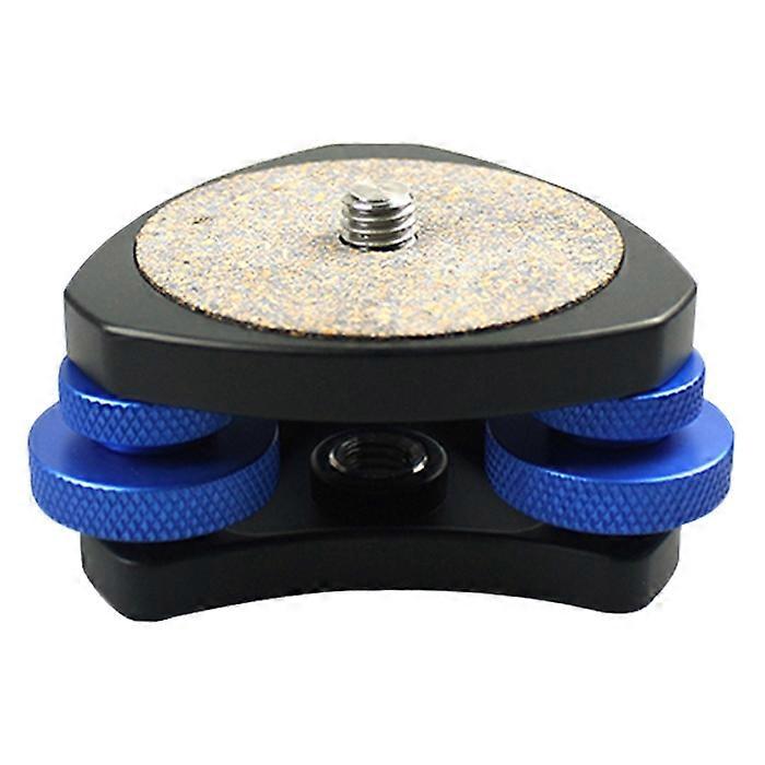 DLEV-3838 Precision Bubble Level Leveling Base Tripod Head Plate with 3/8 inch Screw & 3 Adjustment Dials for Tripod Mount
