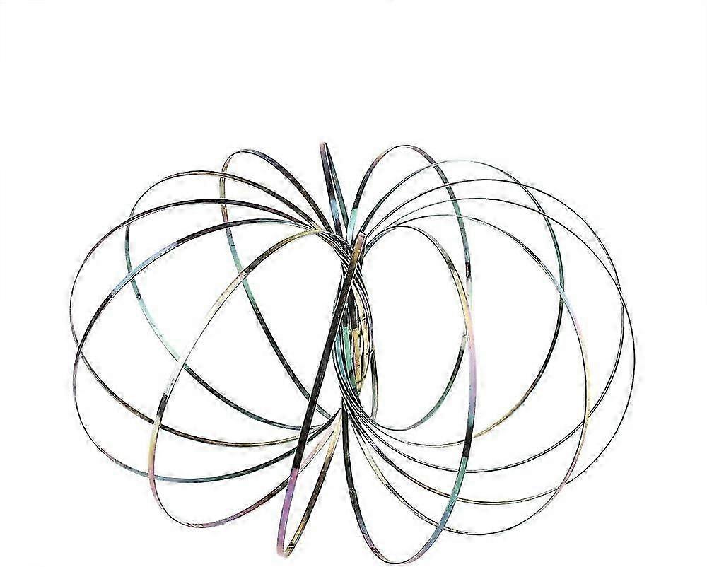 マジックフローリング、3Dスプリングメタルリングインタラクティブキネティック指先は、子供のためのストレスおもちゃを和らげます