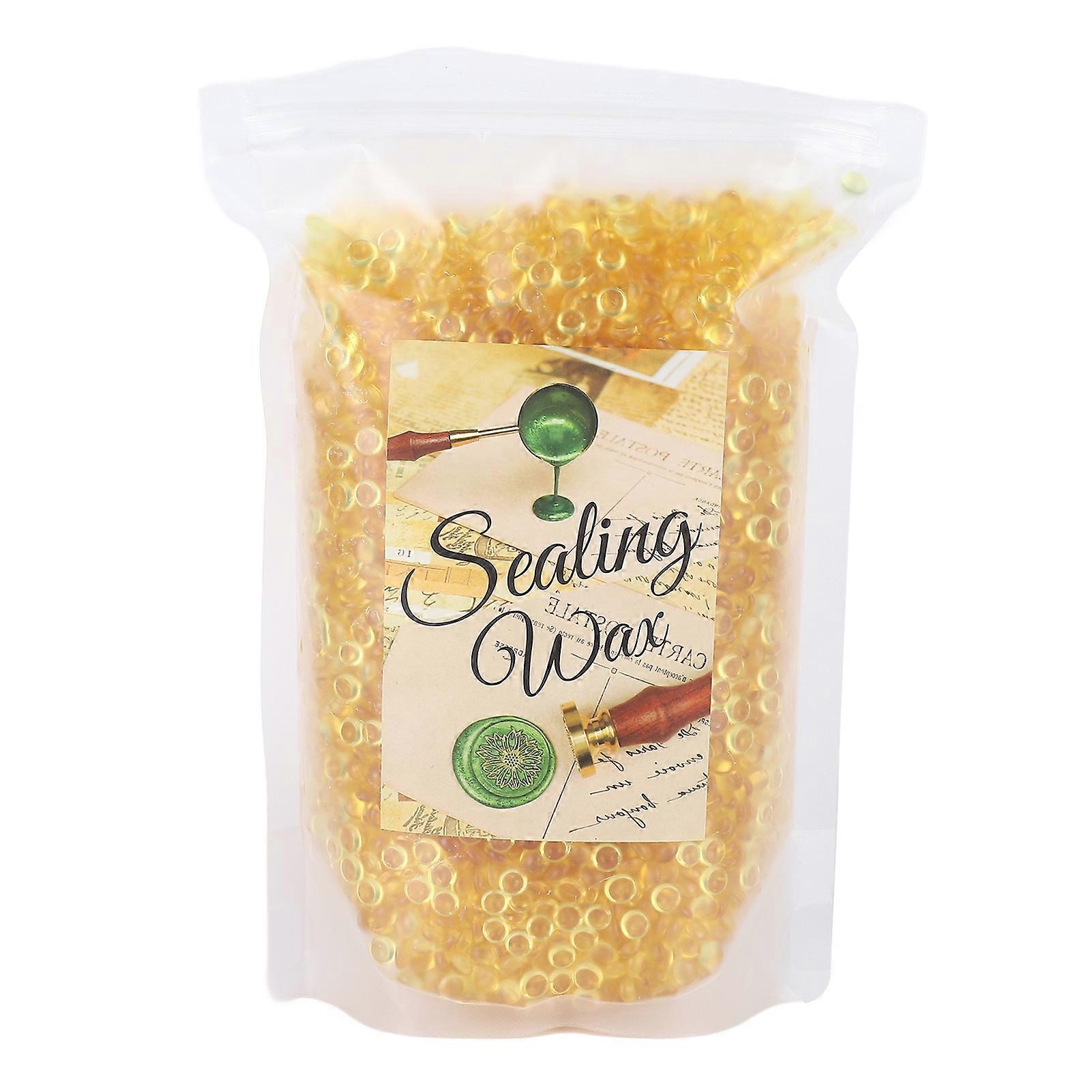 Sealing Gold Color Odourless Smokeless Transparent Quick Drying Wax Stamp Beads for Envelope Card Making