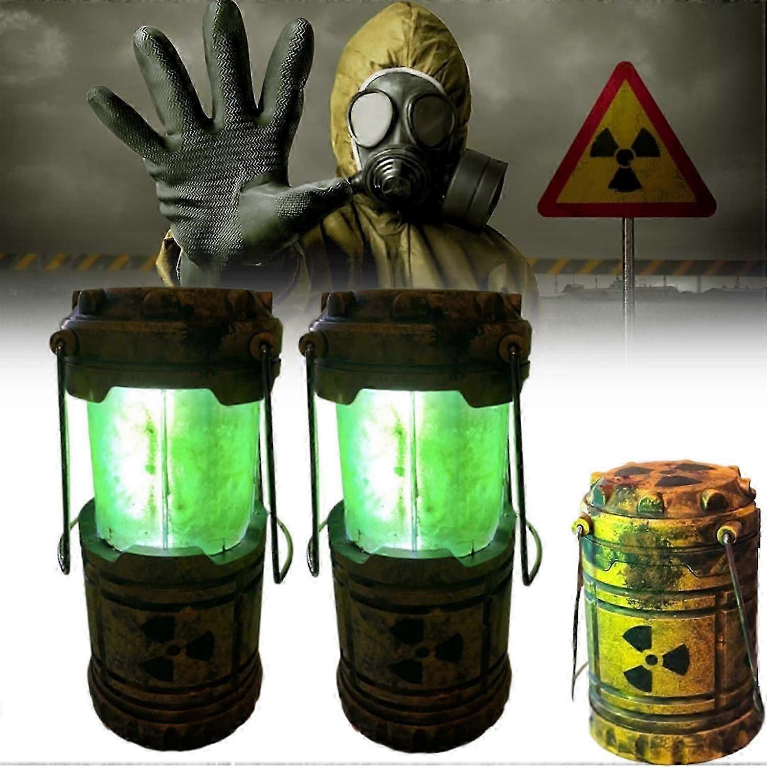 Miniature Nuclear Reactor Lantern/Lamp,Collapsible Lantern, Portable Nuclear Reactor Lamp Camping Lantern, Lantern Centerpieces for Tables