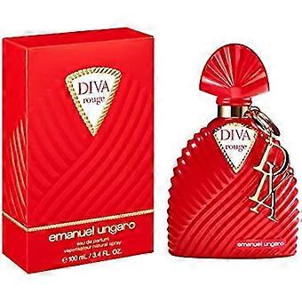 Eau de Parfum - EMANUEL UNGARO - Diva Rouge - 100 ml - Bloemig Fruitig - Dames