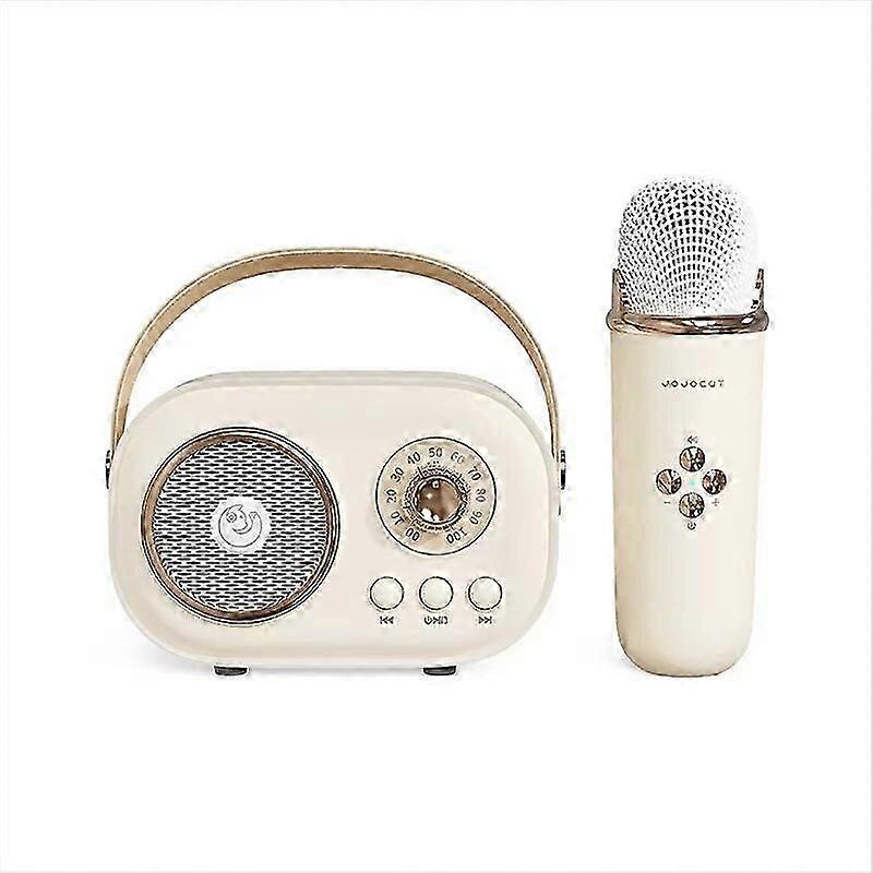 Mini Karaoke Bluetooth Speaker With Wireless Microphone Subwoofer Support TF Card Family KTV Outdoor Audio Components