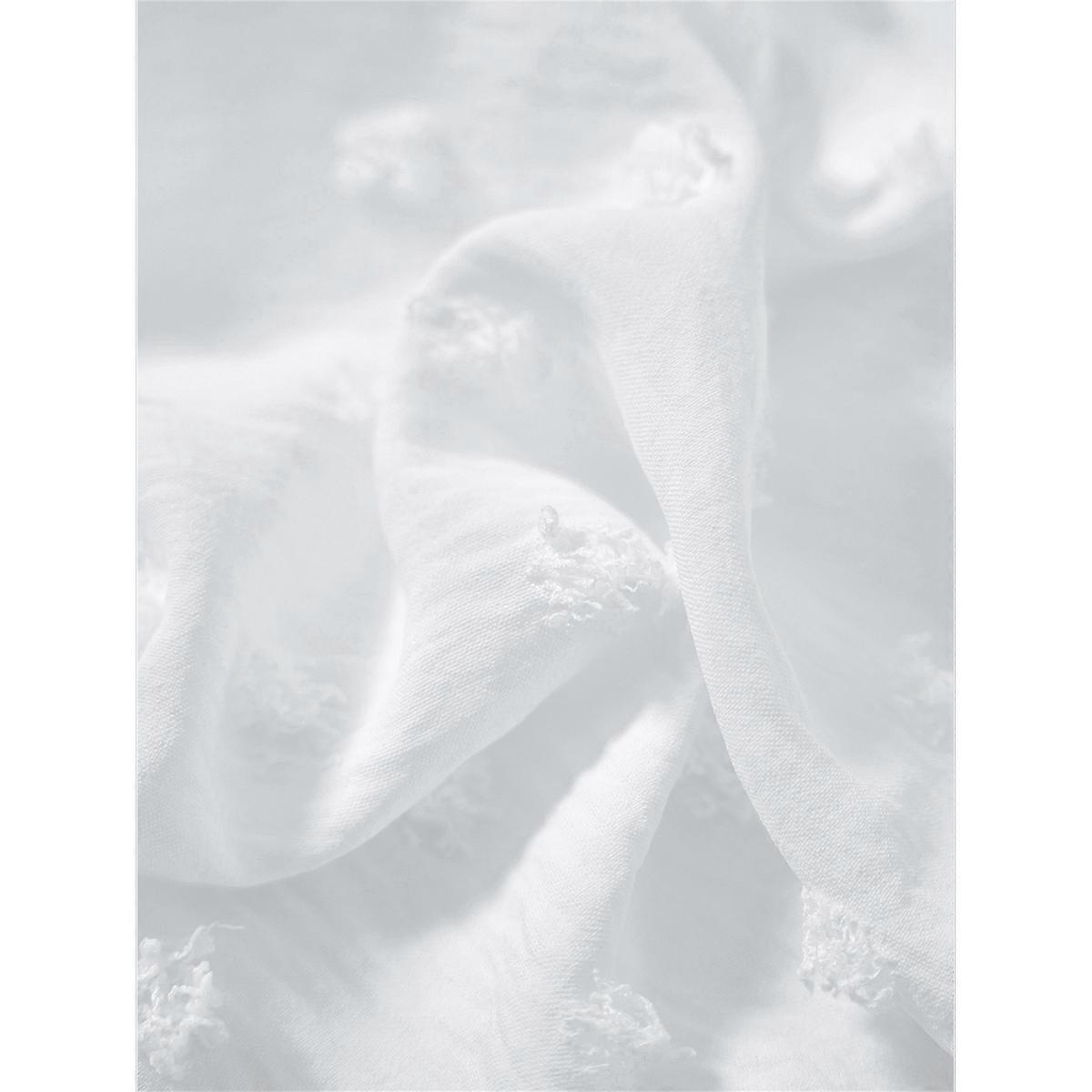 V Neck Pom Pom Shirts White M