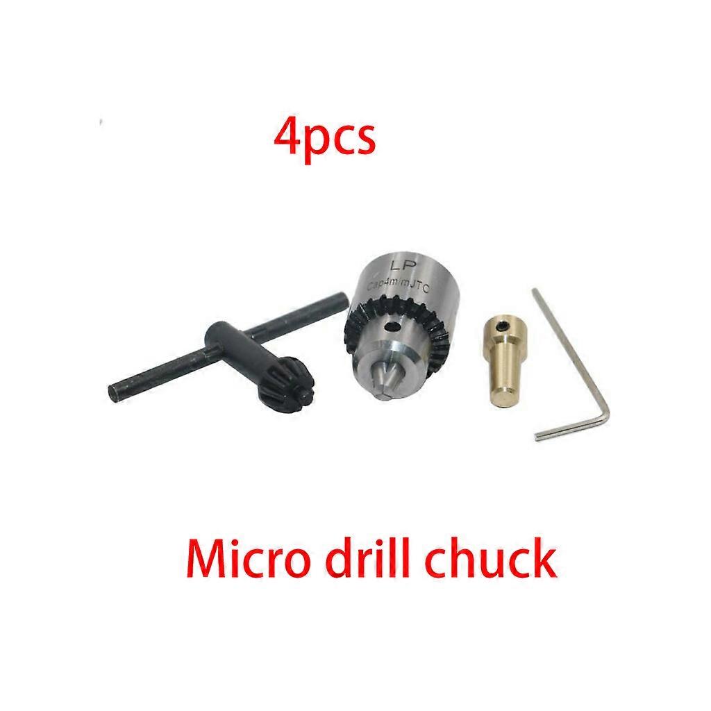Micro Drill Chucks Motor Jaw Clamping 0.3-4mm Cone Mounted Spindle with for Key 3.17mm Brass Mini Electric Shaft  Multi