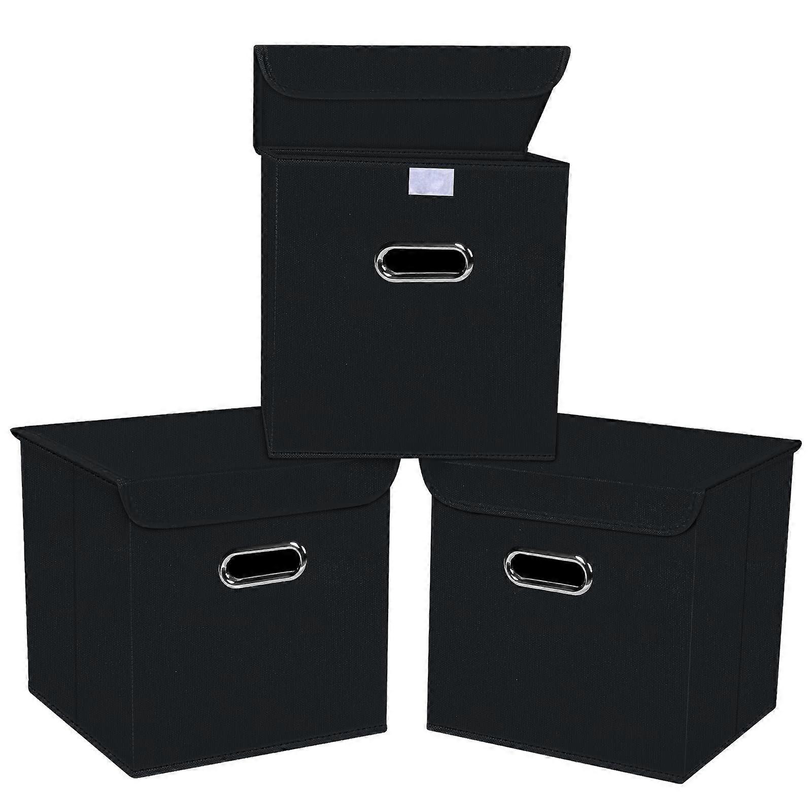 3 Pack Collapsible Storage Cube B for Home Closet Organizers