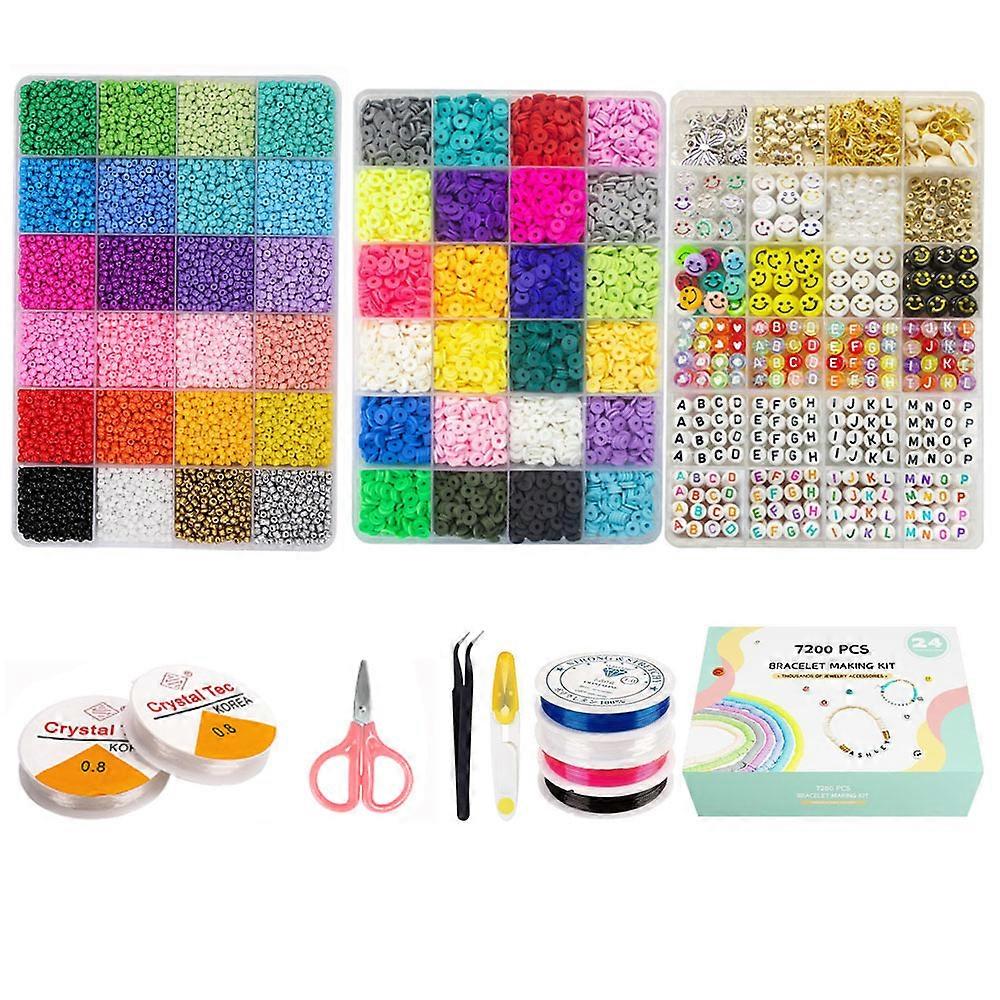 Clay Beads Set, Multicolor, Jewelry Making