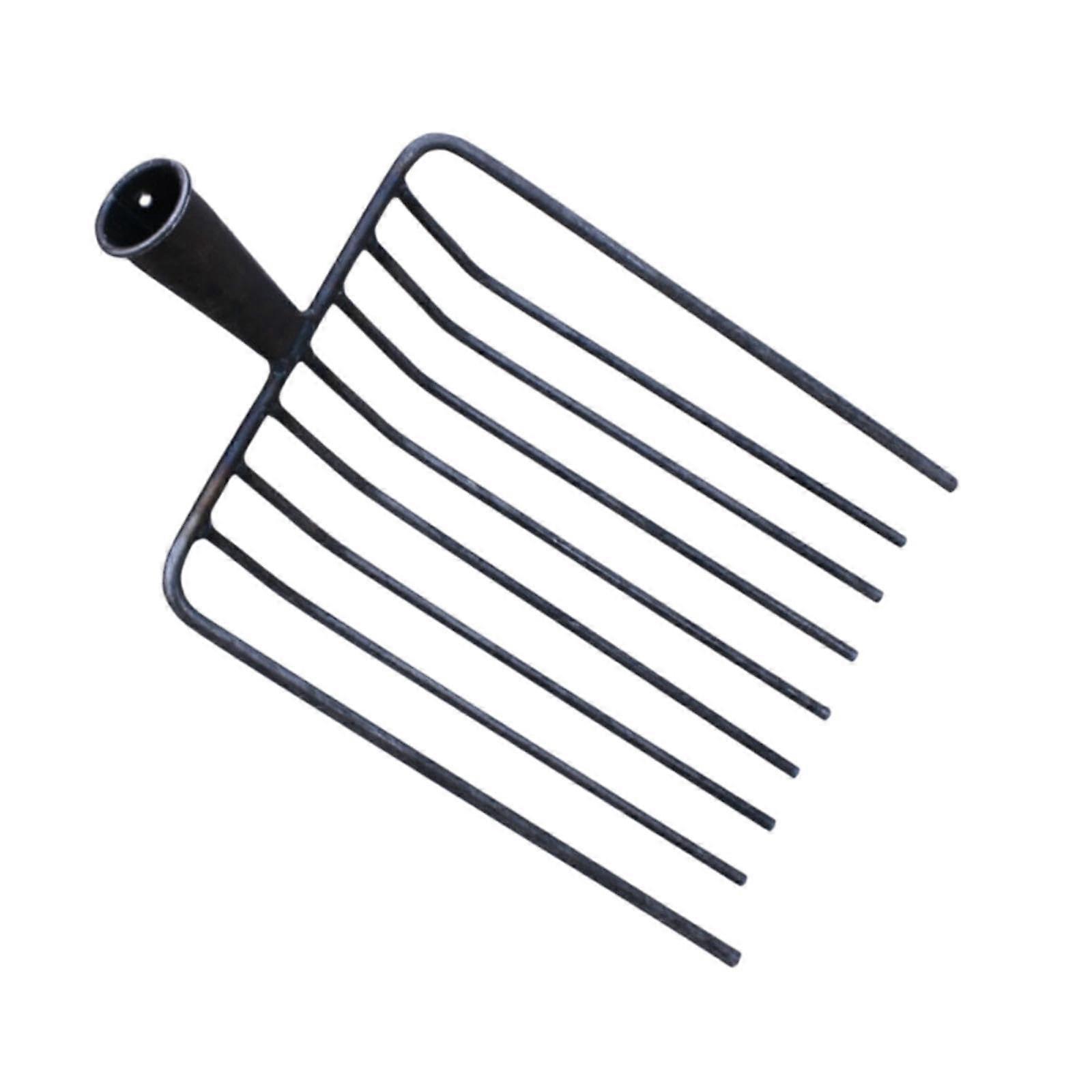 Steel Pitchfork Replacement Head, Stall Shaving Fork, Utility Sturdy Farm Accessories for Gardening
