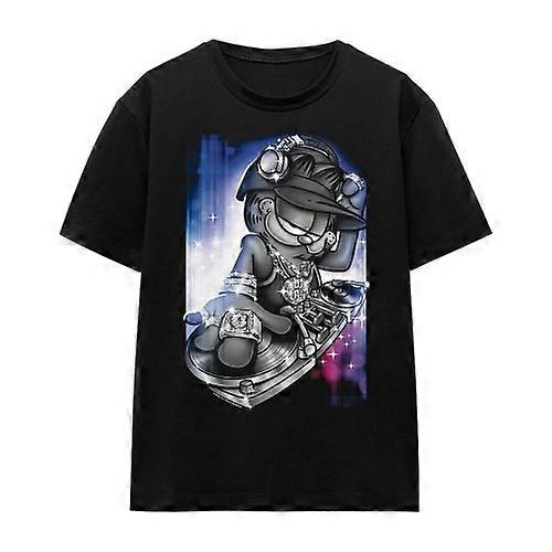 ガーフィールドユニセックスアダルトDJレイジーTシャツ