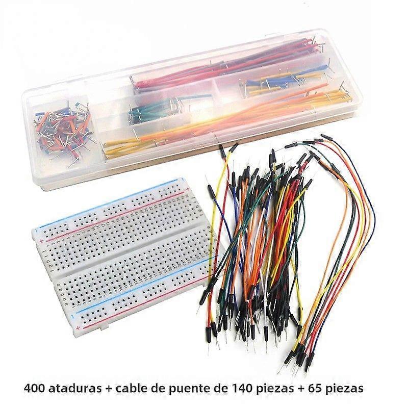 Breadboard Prototype Kit with 400 Screws and 830 Holes MB-102 DIY Breadboard Wire Kit with 65pcs Dupont Cables