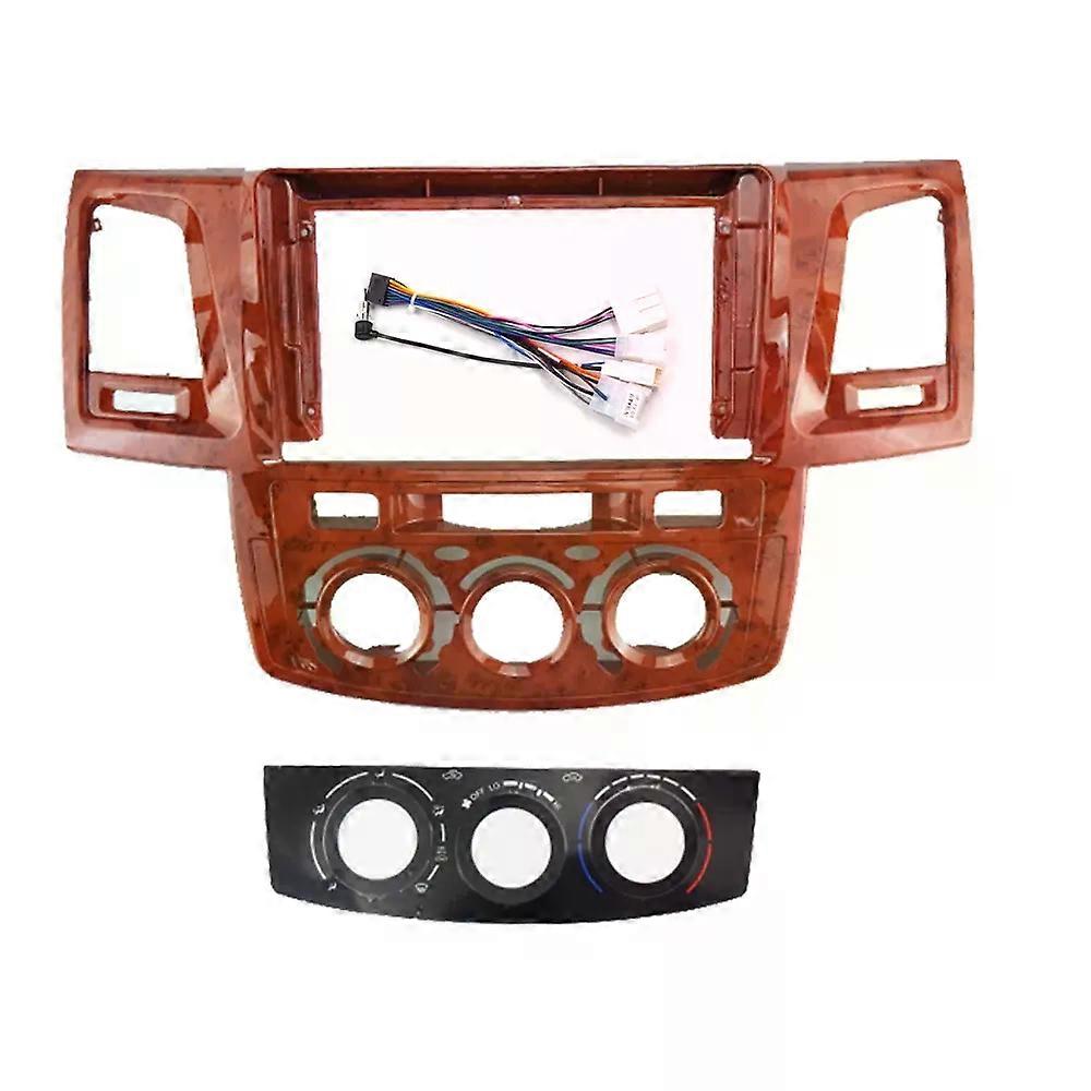 compatible for Toyota compatible for tuner Hilux 2005-2014 Car Radio Fascias Android GPS MP5 Stereo Player 2Din Head Unit Panel Dash Frame Installati