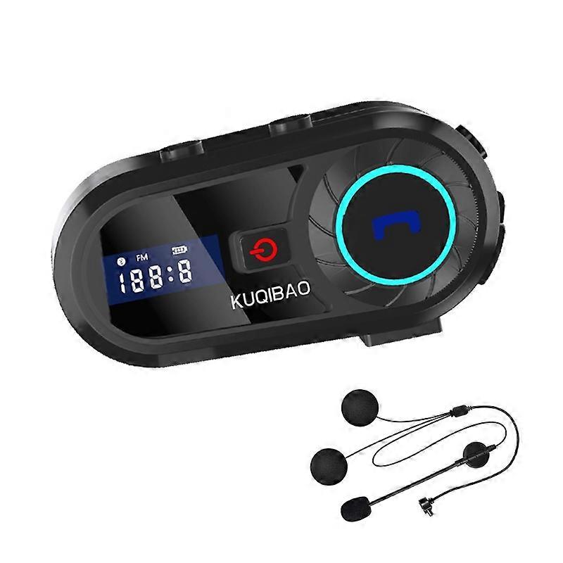 KUQIBAO Motorcycle Helmet Waterproof Bluetooth-compatible Headset With Screen