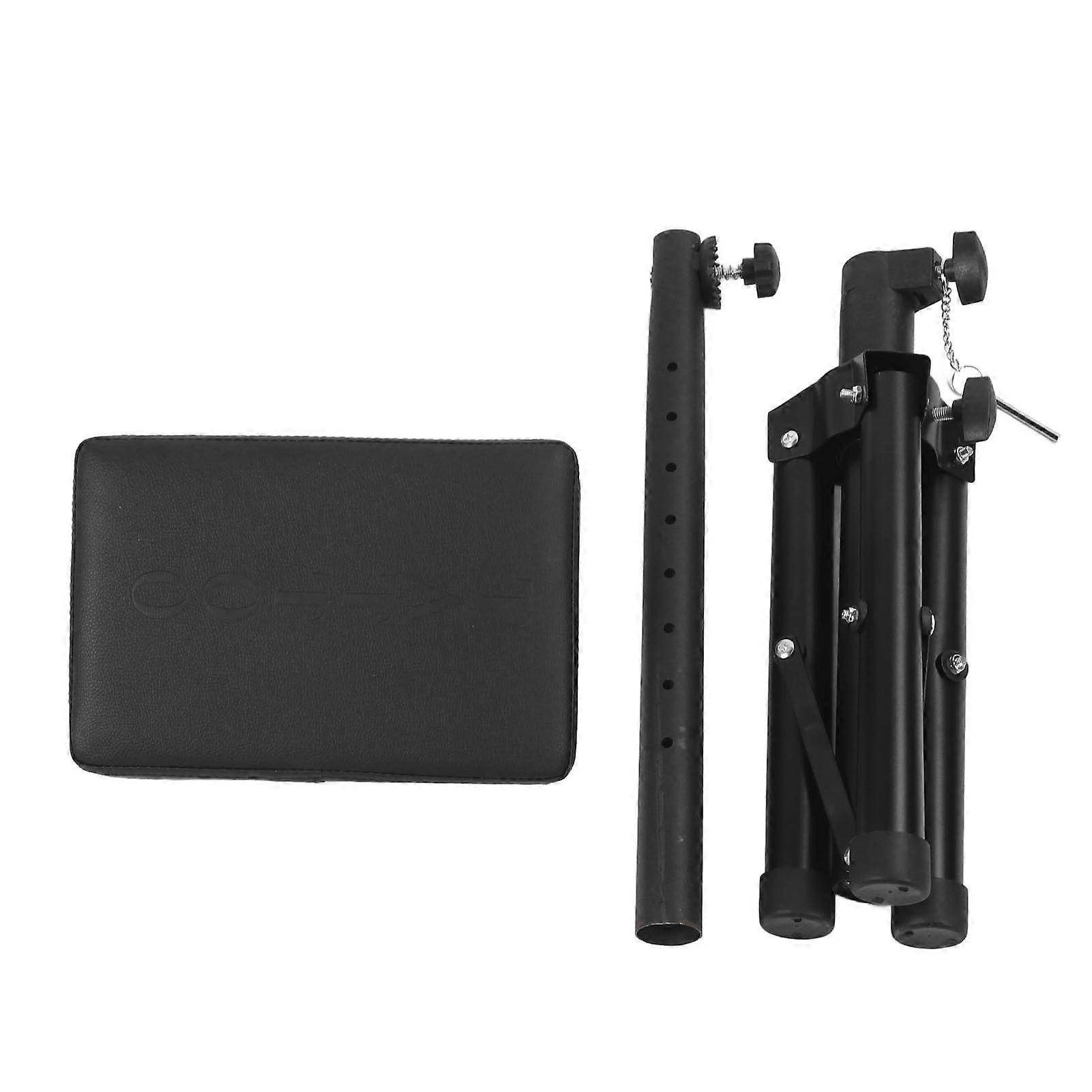 Armrest Stand Height Adjust Foldable Tripod Base Rectangle Shaped PU Surfaces Tattoo Arm Support Pad