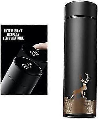 Smart Cup, isolierte Flasche mit LED-Touchscreen 500ml (navy)