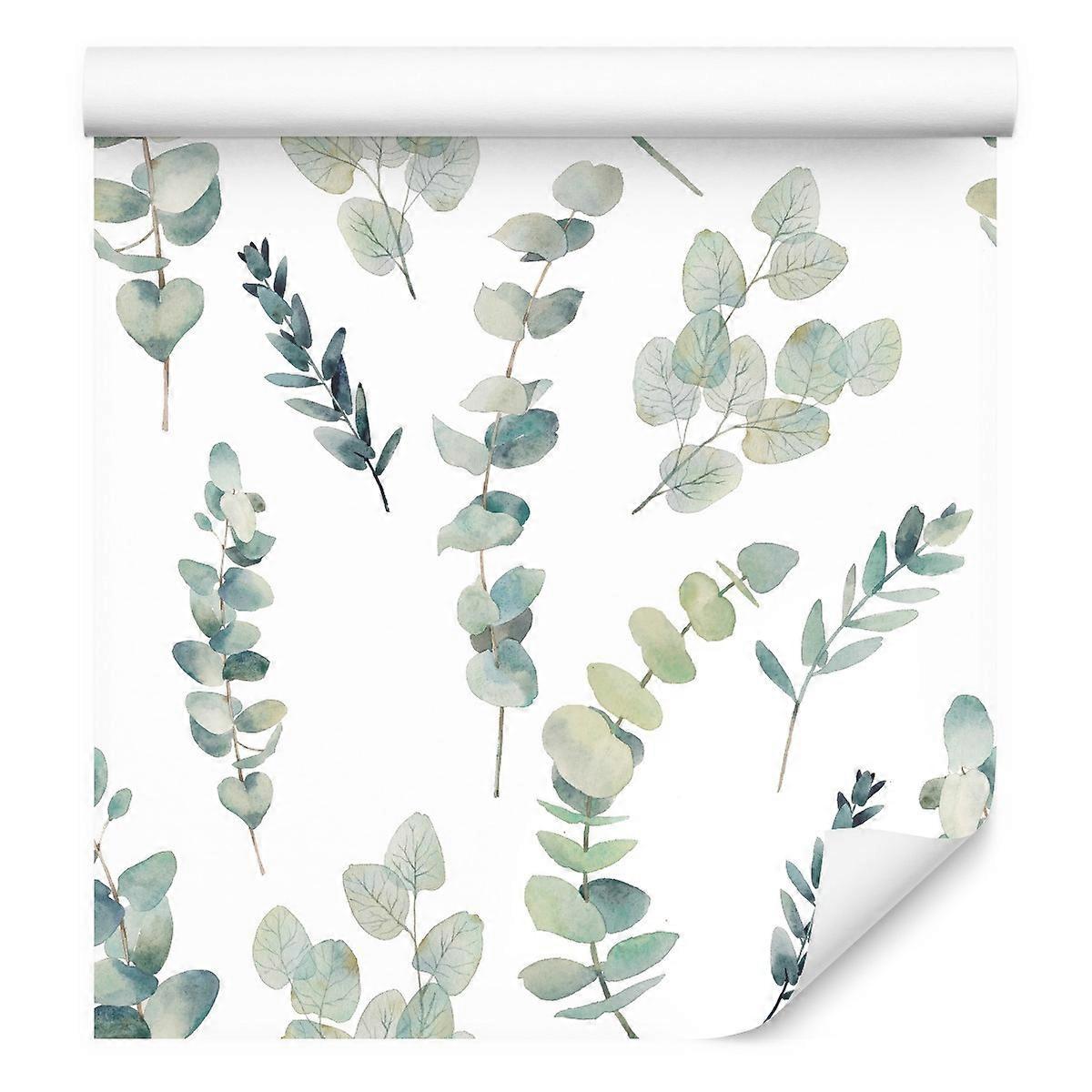 Bakgrunn Eukalyptus Blader Natur Akvareller