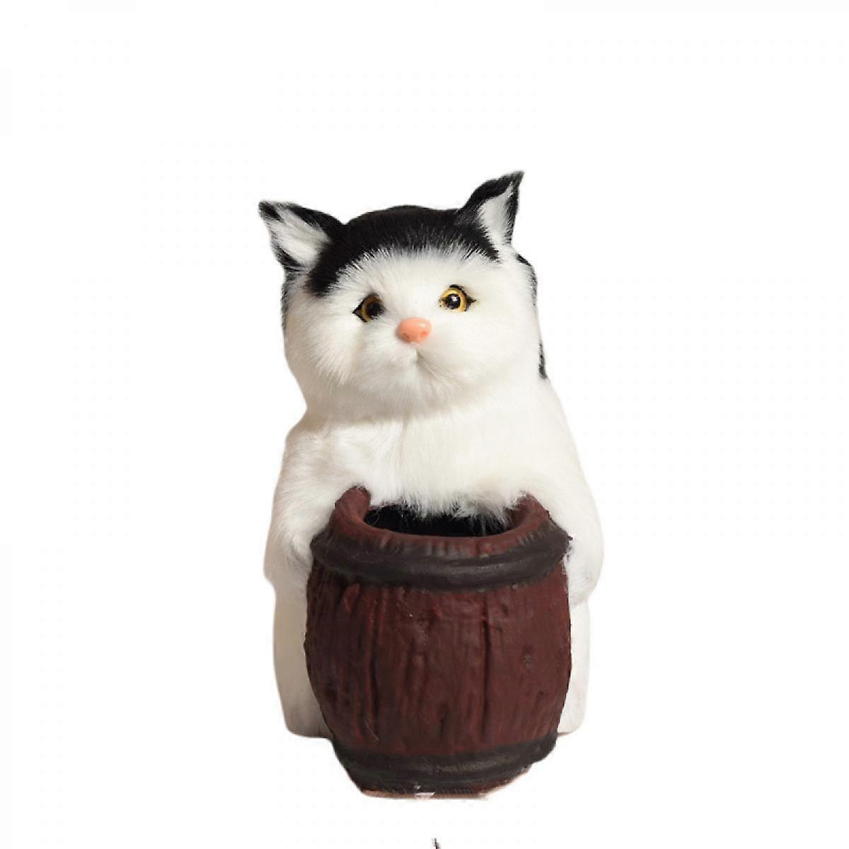 Cute  cat  pen holder student office multi-function desktop storage pen holder desktop decoration